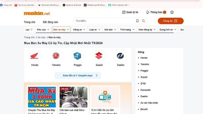 Bạn có thể tìm hiểu giá xe Air Blade 150 và mua xe dễ dàng qua website Mytour.