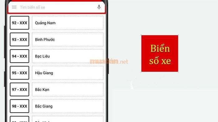 Ứng dụng Biển Số Xe - Tra cứu biển số xe