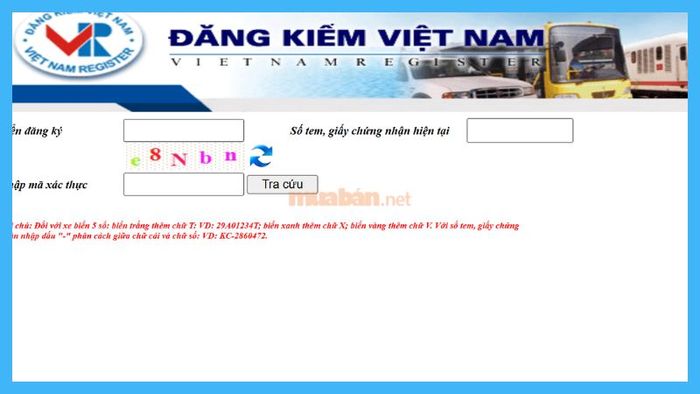 Trang web hỗ trợ tra cứu biển số xe