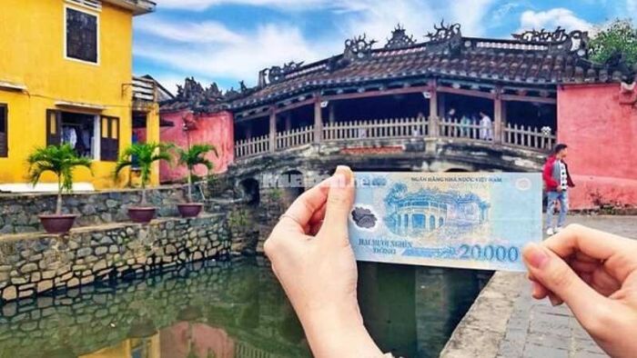 Chùa Cầu Hội An trên tờ tiền Việt Nam
