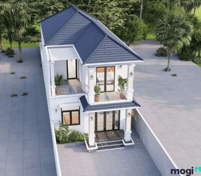 Nhà ống 2 tầng diện tích 5x20m, với thiết kế hiện đại, tối ưu hóa mọi không gian sống.