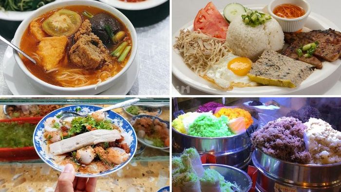 Khu ẩm thực tại chợ Bến Thành luôn tấp nập, với vô vàn món ngon hấp dẫn