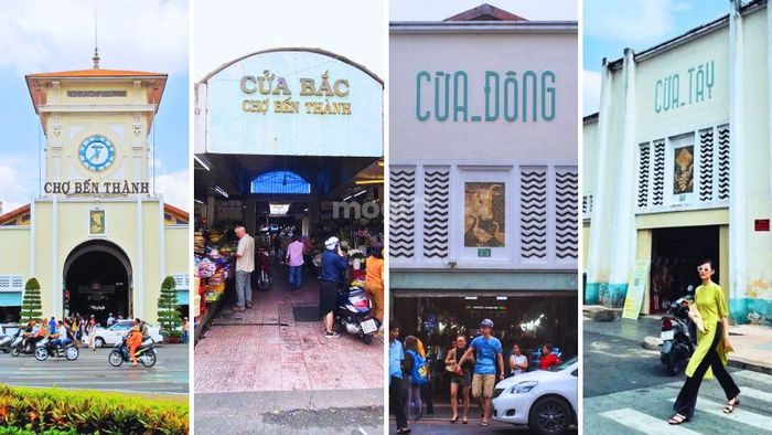 Bốn cửa chính của chợ Bến Thành