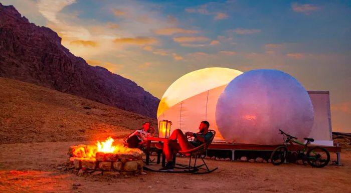 Glamping at Jebel Hafeet Desert Park.