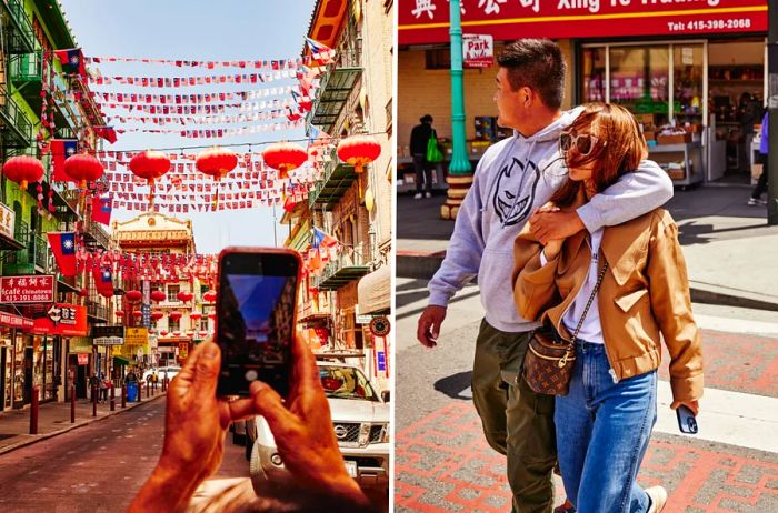 People in San Francisco's Chinatown