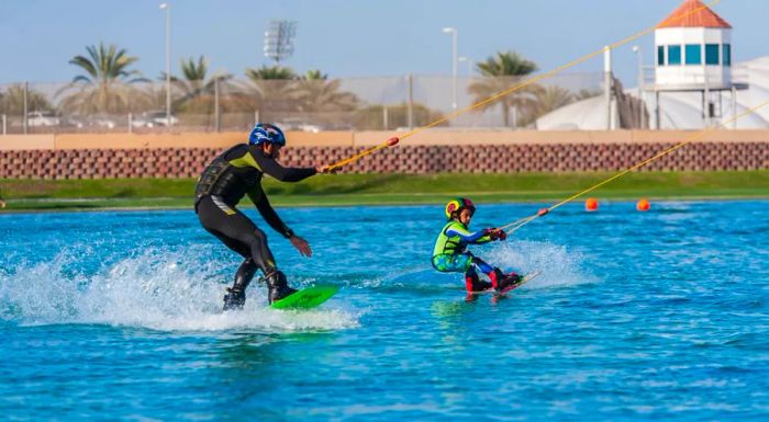 Al Forsan International Sports Resort: A thrilling destination for everything from wakeskating to wakeboarding.