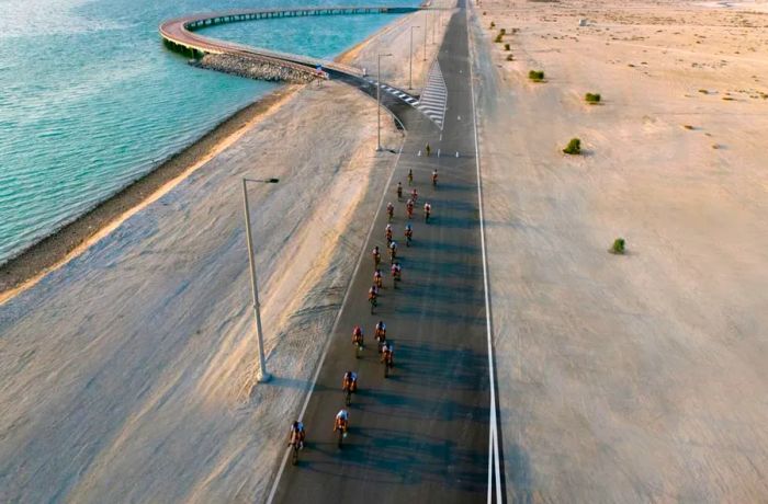 The Al Hudayriyat track features a unique overwater section, adding an extra element of excitement to the ride.