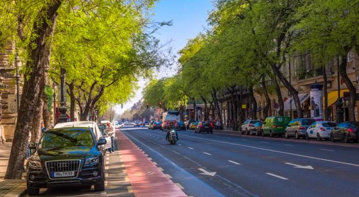 Andrássy Avenue is perfect for a leisurely walk.