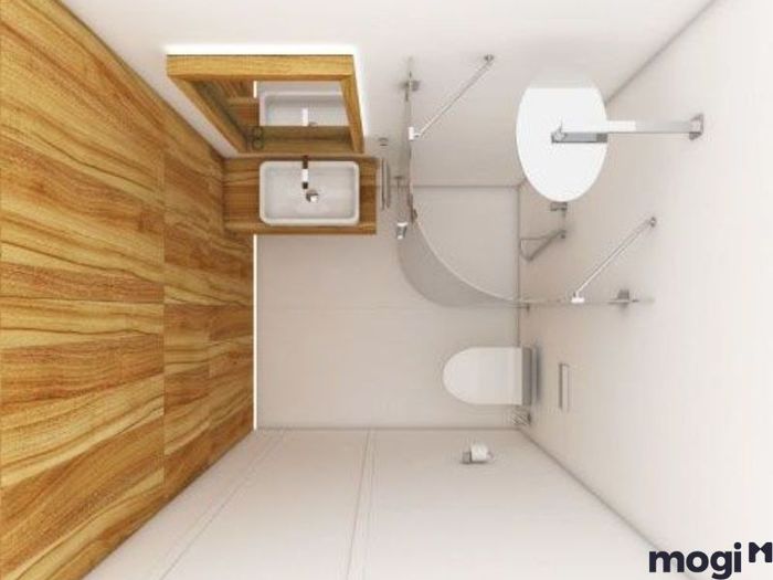 thiết kế phòng tắm mini 1m2