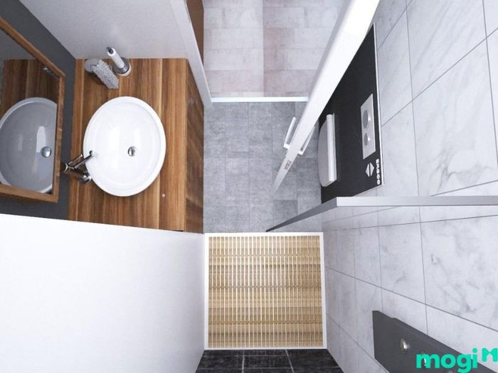 thiết kế phòng tắm nhỏ 1m2