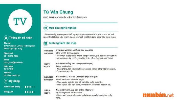 Mẫu mục tiêu nghề nghiệp hành chính nhân sự dành cho sinh viên mới ra trường