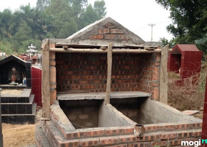 Mẫu mộ xây gạch đẹp và đơn giản