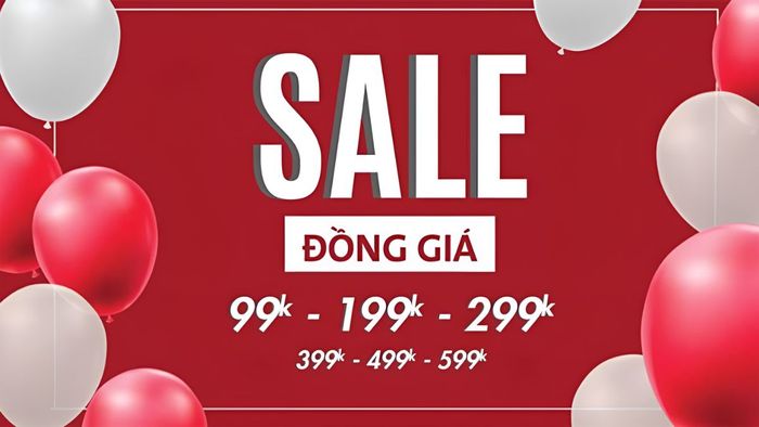 Chương trình khuyến mãi với giá đồng nhất