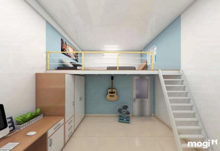 Phòng trọ có gác lửng, tăng thêm không gian sống