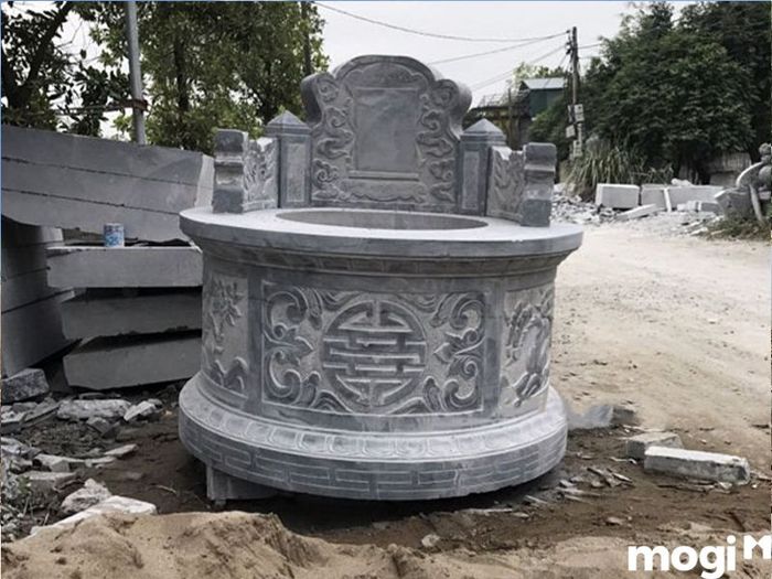 Mẫu mộ xây gạch đơn giản, đẹp