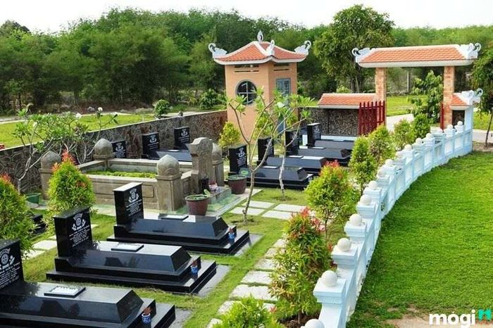 mẫu mộ xây gạch đẹp, đơn giản, hợp phong thủy