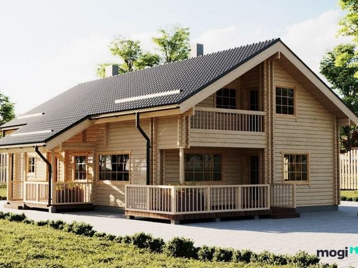 Nhà gỗ thiết kế đơn giản nhưng rất đẹp mắt