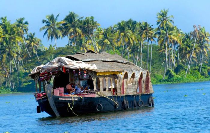 Cruising the backwaters of Kerala, India, on a houseboat is a favorite activity for many travelers.