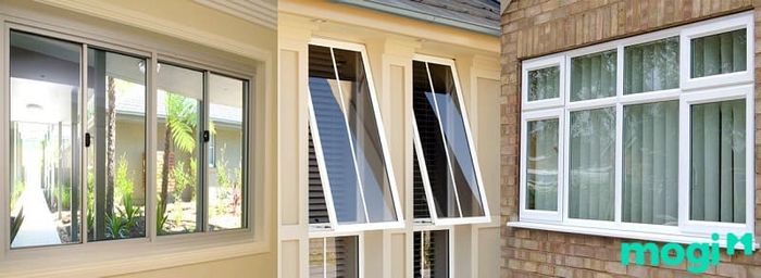 Một số kiểu cửa sổ phổ biến thường được lựa chọn.