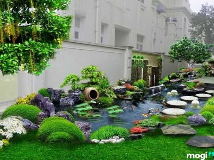 Thiết kế sân vườn tự làm đẹp