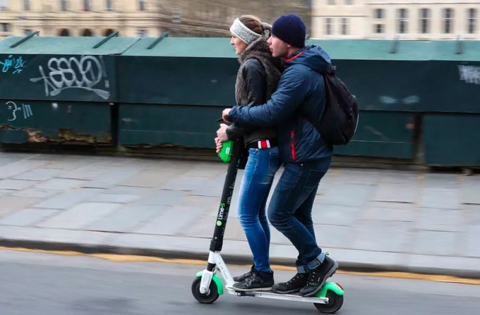 Paris is home to a number of e-scooter rental services.