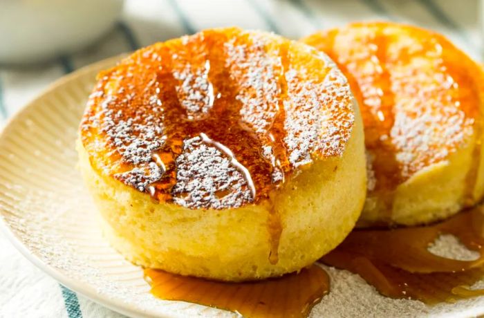 These Japanese pancakes are as light and airy as a souffle.