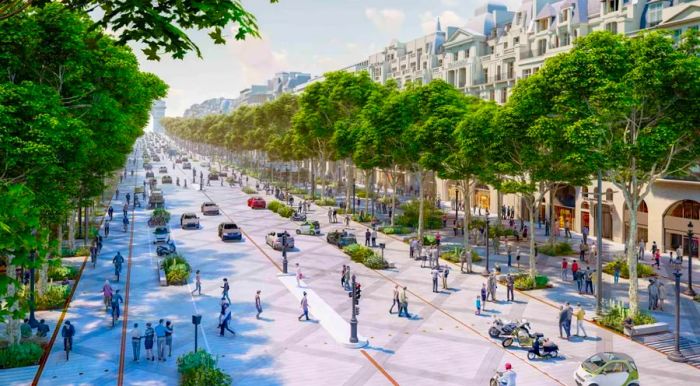 The avenue will be transformed into a greener, more pedestrian-centric space.