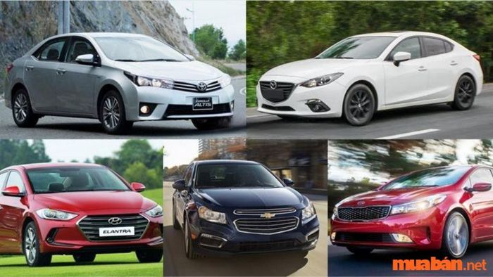 Các mẫu xe sedan hạng C được yêu thích