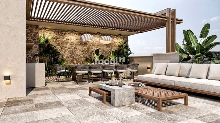Thiết kế sân thượng đẹp theo phong cách đồng quê mộc mạc