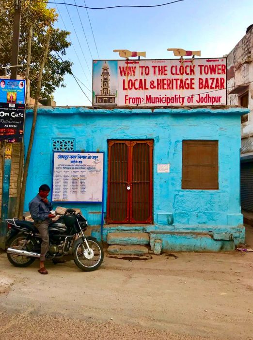 In Jodhpur, some locals paint their homes blue for religious reasons, while others do so to help keep the heat at bay during the sweltering summer months.