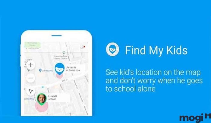 Find My Kids là ứng dụng phổ biến giúp cha mẹ liên lạc và xác định vị trí con cái mọi lúc mọi nơi.