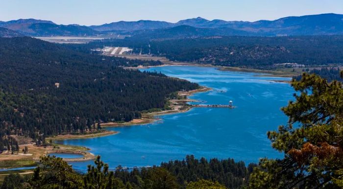 Hike the Gray's Peak Trail for panoramic views of the lake.