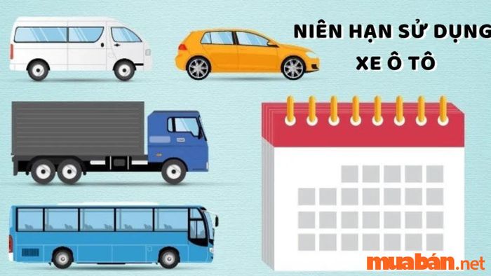 Thời gian sử dụng xe tải tối đa là 25 năm.