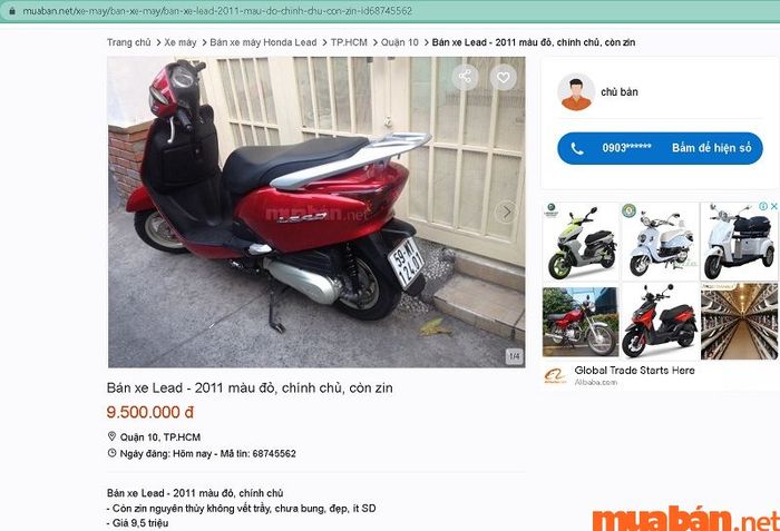 Có nên mua xe Lead cũ? - Những tin đăng bán xe Lead cũ trên Mytour sẽ giúp bạn đưa ra quyết định.