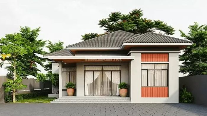 Nhà cấp 4 nông thôn 3 phòng ngủ