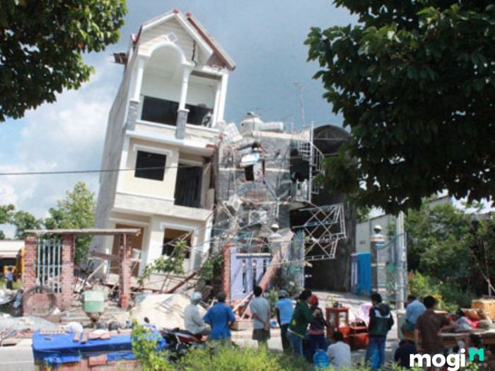 phương pháp xử lý nhà nghiêng
