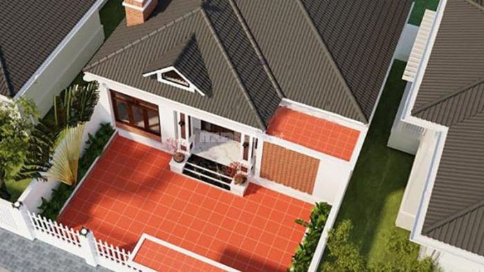 Nhà cấp 4 nông thôn 3 phòng ngủ