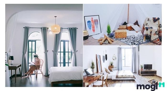 Không gian trong homestay rộng rãi, sang trọng và thoáng đãng, tạo cảm giác thư giãn cho mọi du khách.