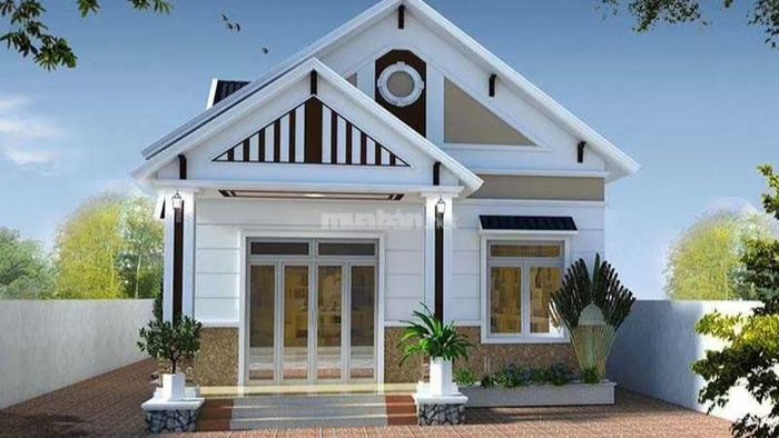 Nhà cấp 4 nông thôn với 3 phòng ngủ