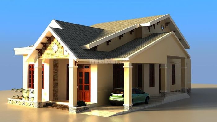 Nhà cấp 4 nông thôn 3 phòng ngủ