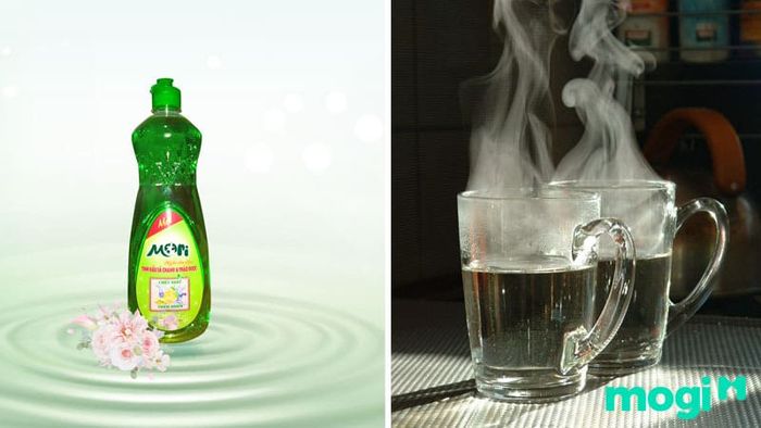 Phương pháp tẩy keo băng dính bằng nước rửa chén