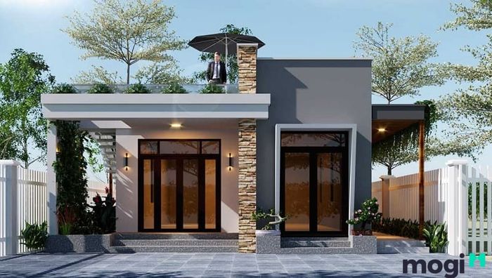 Phong cách mái bằng mang vẻ đẹp trẻ trung, hiện đại và tối giản