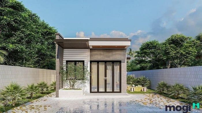 Nhà cấp 4 mái bằng 5x20