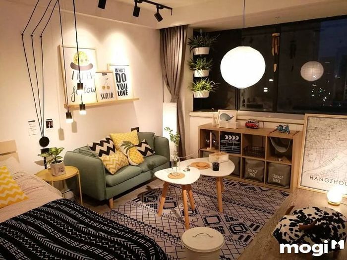 Thiết kế phòng trọ đẹp không có gác