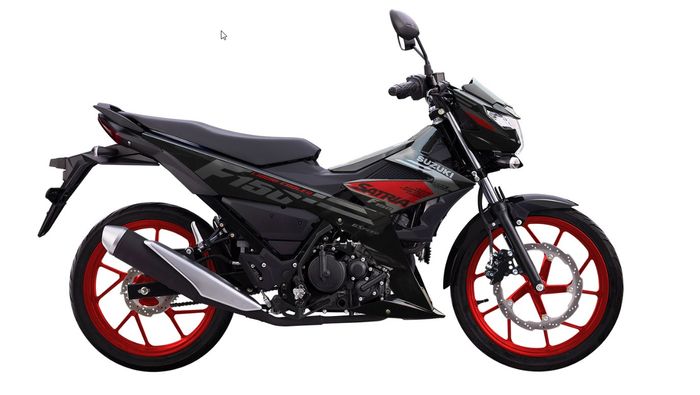 Suzuki Satria F150 2024 – Màu sắc đen đỏ mạnh mẽ