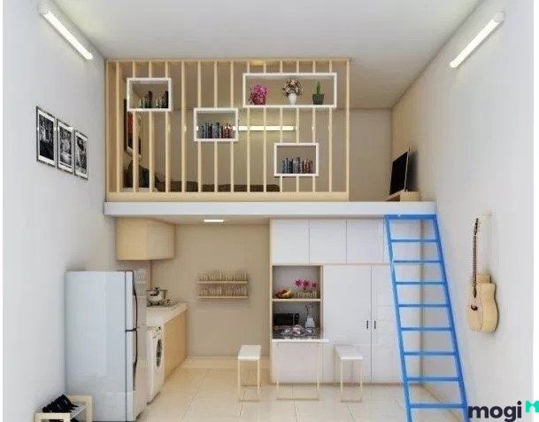 Phòng trọ có gác xép với mức giá phải chăng