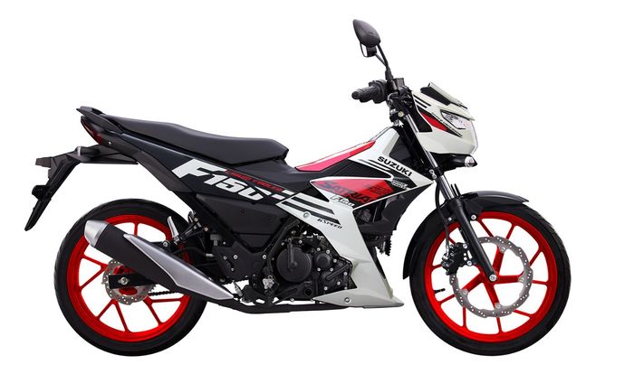 Suzuki Satria F150 2024 – Phiên bản màu trắng đỏ đen bắt mắt