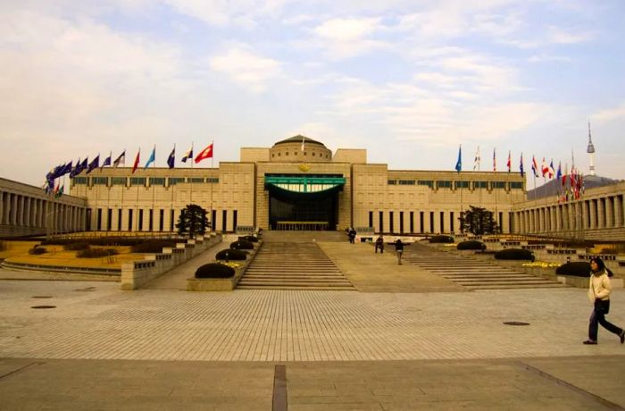 This memorial honors Korea's military history.