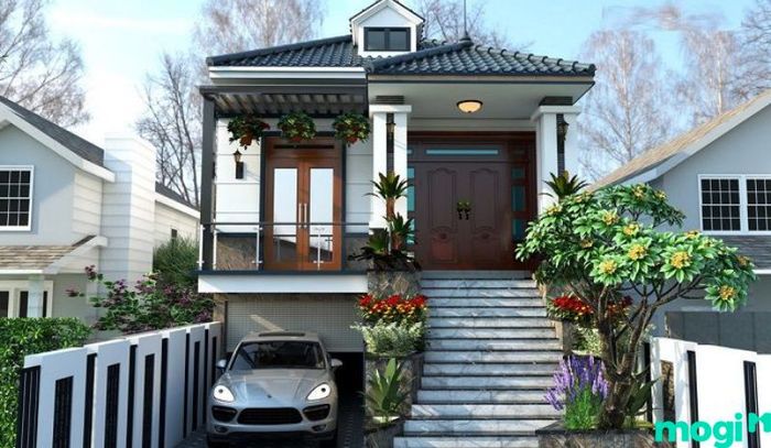 Mẫu nhà nhỏ đẹp 30m2 với tầng hầm tiện dụng