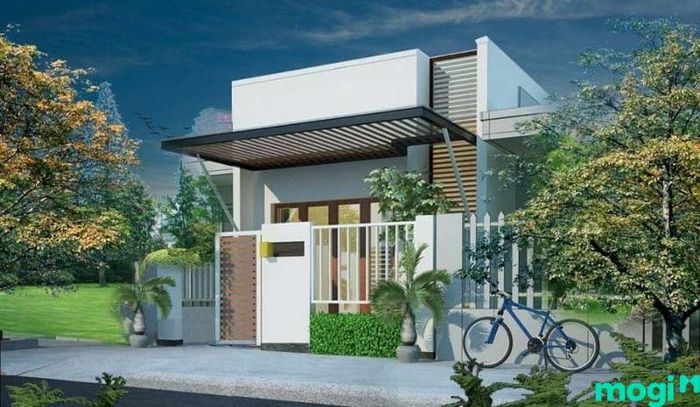 Mẫu nhà nhỏ đẹp 30m2 dạng 1 tầng tiện dụng